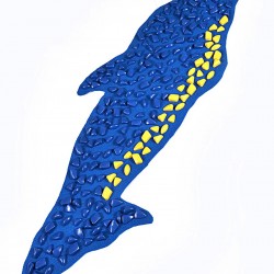 Коврик массажно-ортопедический с камнями "Дельфин" 150х40