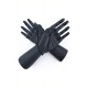 Перчатки для фитнеса unisex кожа черный Q12